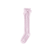 Miranda Knee High Braided Sock Pink